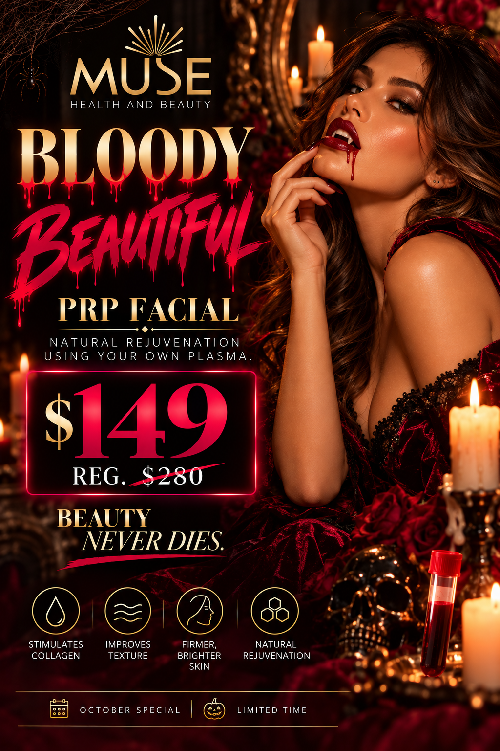 Bloody Beautiful PRP Facial Ad